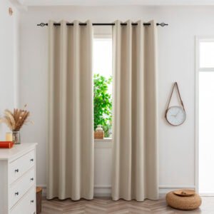 Flame retardant Solid Blackout curtain B-007