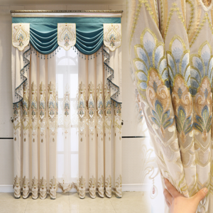 Luxury Embroidered Curtains W-003